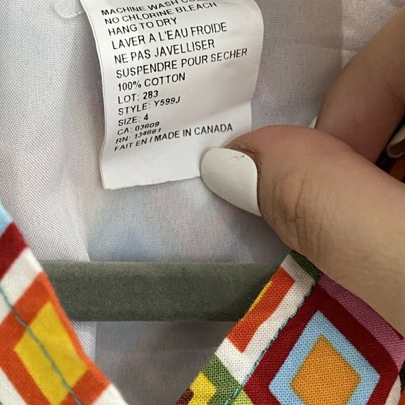 High 5 Sleeveless Geometric Print Colorful Dress 4 - Picture 8 of 10